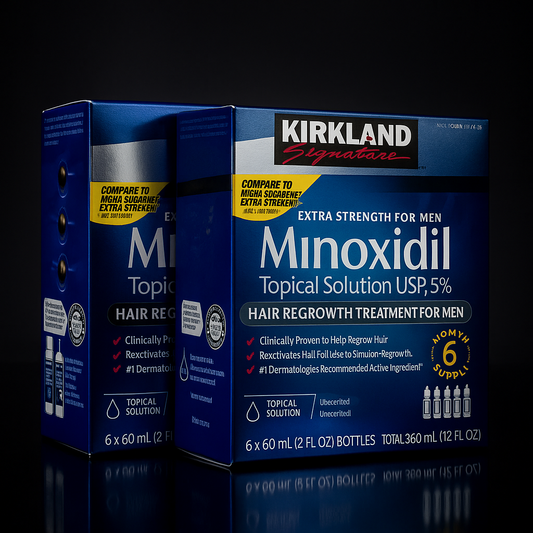 Minoxidil 5% Kirkland Original | 2 Caixas Lacradas com 12 Frascos