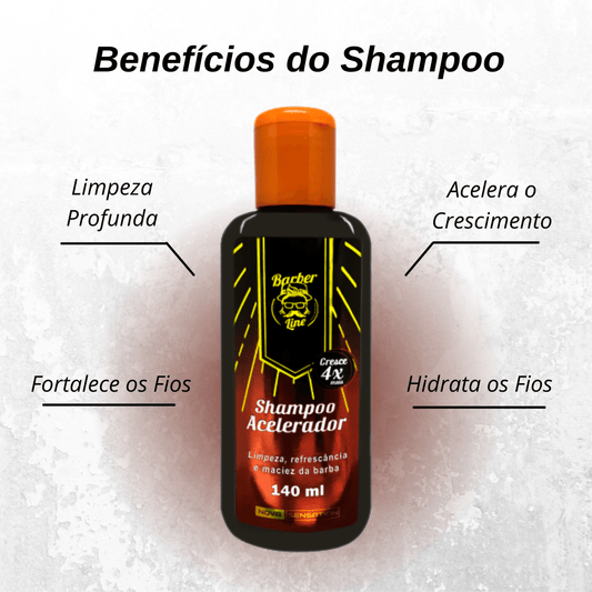 Kit Completo Para Crescimento de Barba - Barber Line