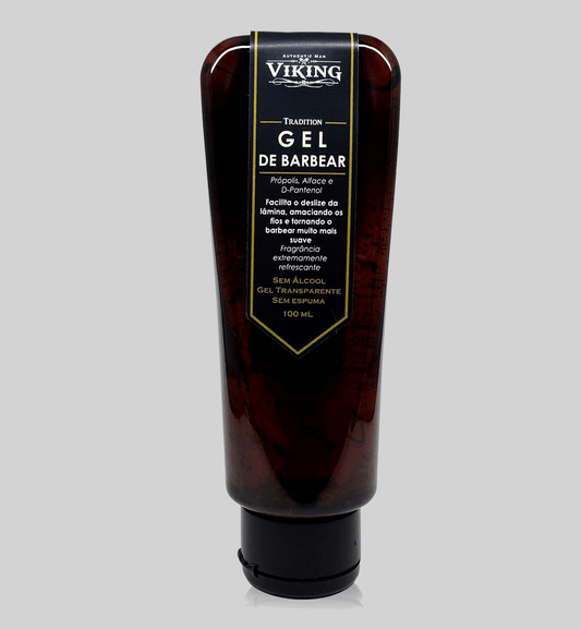 Gel de Barbear Transparente - Tradition - Viking