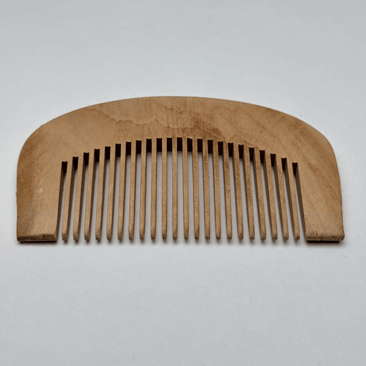 Pente de Madeira Curvo Anti Frizz